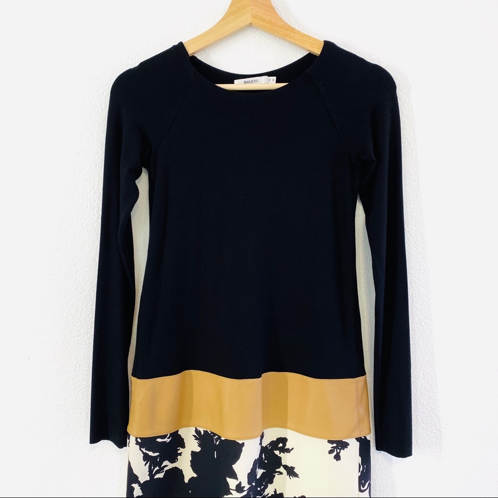 Bailey 44 Dress Black with Floral Bottom XS - Picture 3 of 7